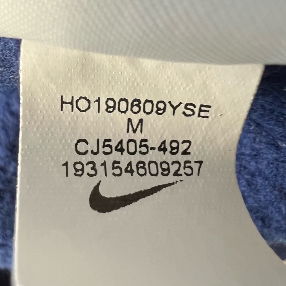 Nike All Over Swoosh Printed Pullover Hoodie Blue Size Medium - Picture 12 of 12